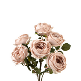 Rosengren med 7 hoveder 45 cm naturtro kunstblomst